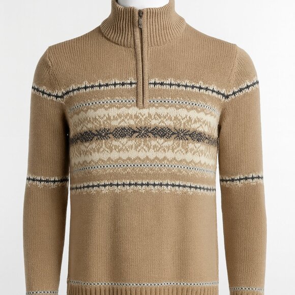 🧥 Croft & Barrow Fair Isle Turtleneck Sweater – Size Small - Picture 1 of 6